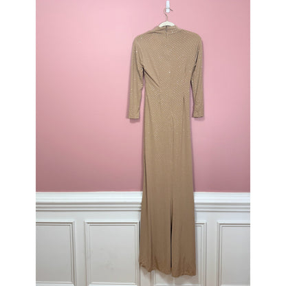 Show Me Your Mumu All Out Maxi Dress in Taupe Size Medium