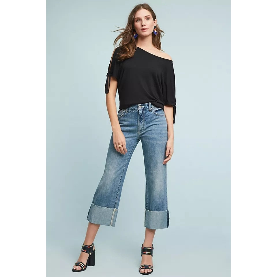 Pilcro Anthropologie Folio Ultra High-Rise Cuffed Jeans Size 25