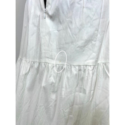 Reformation Fairfield Maxi‎ Dress in White Size 10 Sleeveless V-Neck Stretch