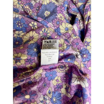 NEW Antik Batik Paolina Floral Print Tie-Waist Maxi Dress Size M/40