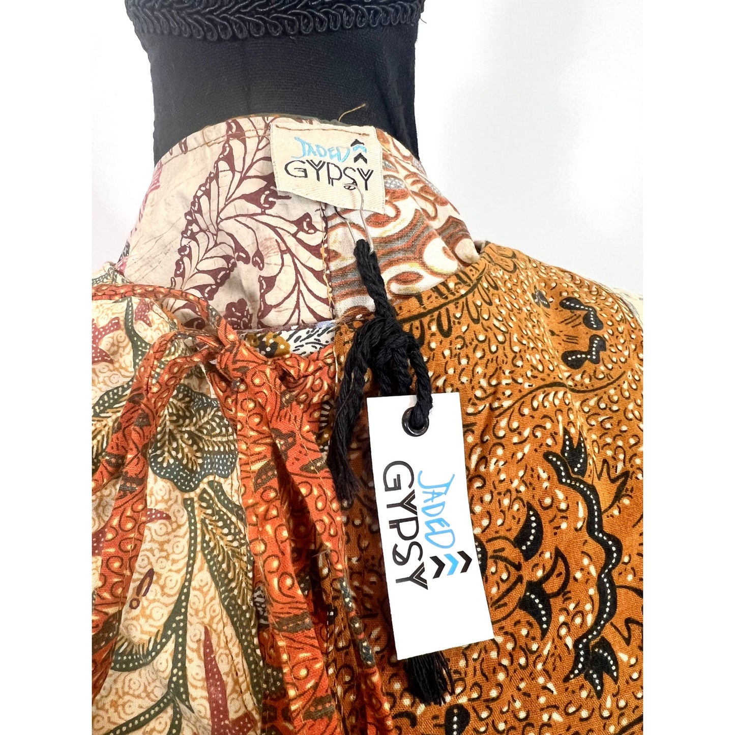 Jaded Gypsy Patchwork Midi Dress L/XL