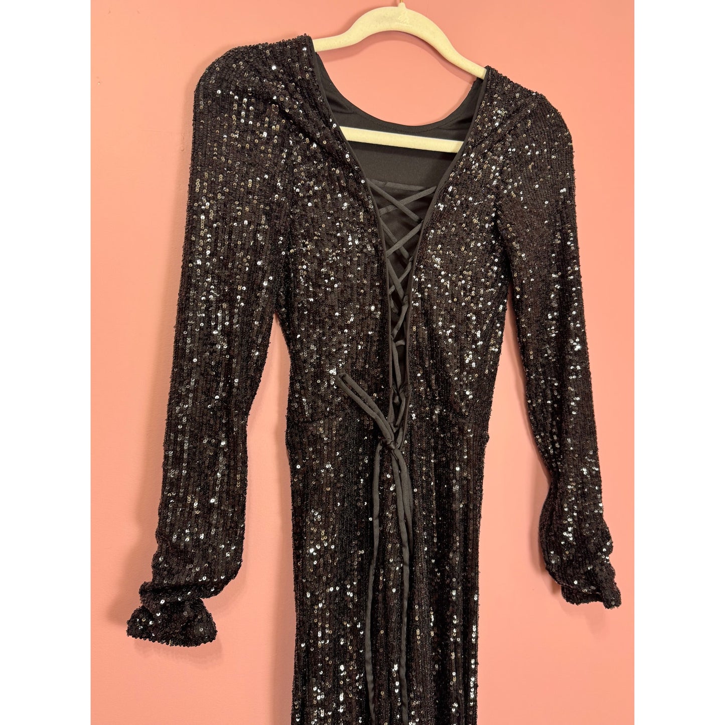 Show Me Your Mumu Kitty Catsuit in Midnight Glitz Black Size Small