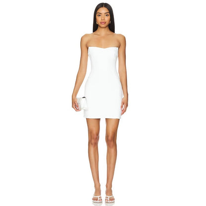 NEW NWT Amanda Uprichard Ivy Mini Dress in White Size Medium