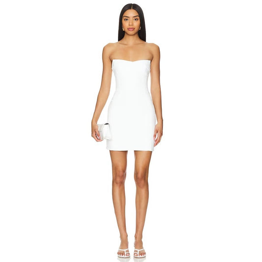 NEW NWT Amanda Uprichard Ivy Mini Dress in White Size Medium