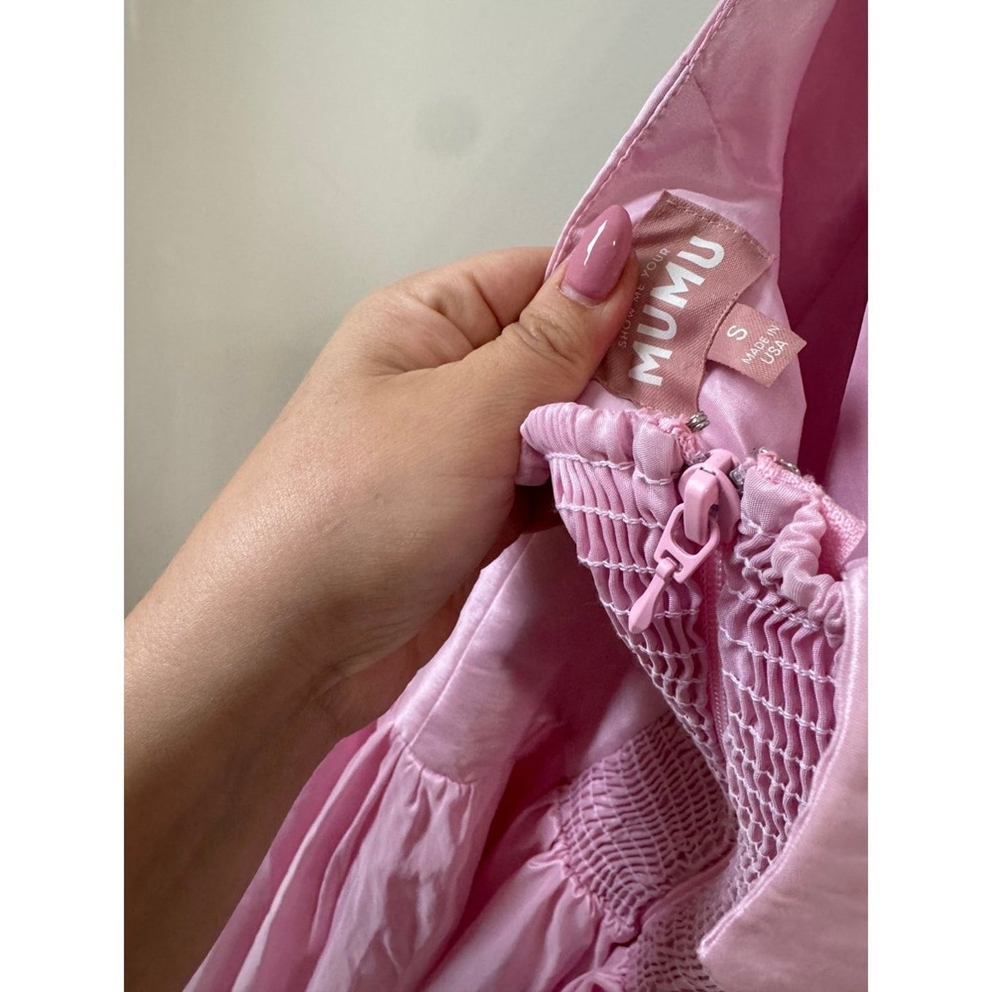 Show Me Your Mumu Pink Halter Maxi Dress Dropped Waist Gown Small