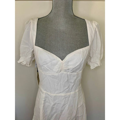 Sunday Best Tinsley Mini Dress in Light Birch Size 8 Short Sleeve‎ Lined Party