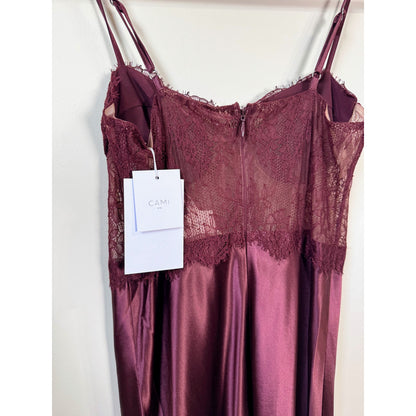 NEW NWT Cami NYC Maureen Midi Dress in Cranberry Size 2