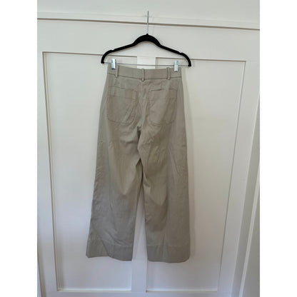 NEW NWT Spanx Stretch Twill Wide Leg Bone Size Small