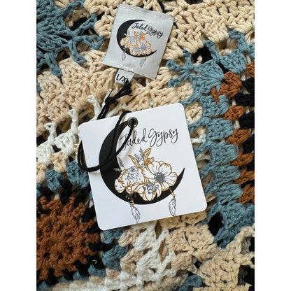 Jaded Gypsy Desert Views Crochet Tank Top Size L/XL