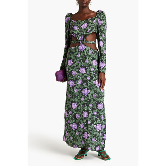 Agua by Agua Bendita Cuarzo Peony Dress Multi Size Large