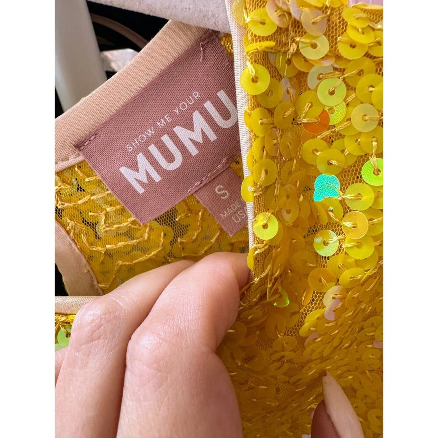 Show Me Your Mumu Calypso Midi Dress‎ in Yellow Size Small