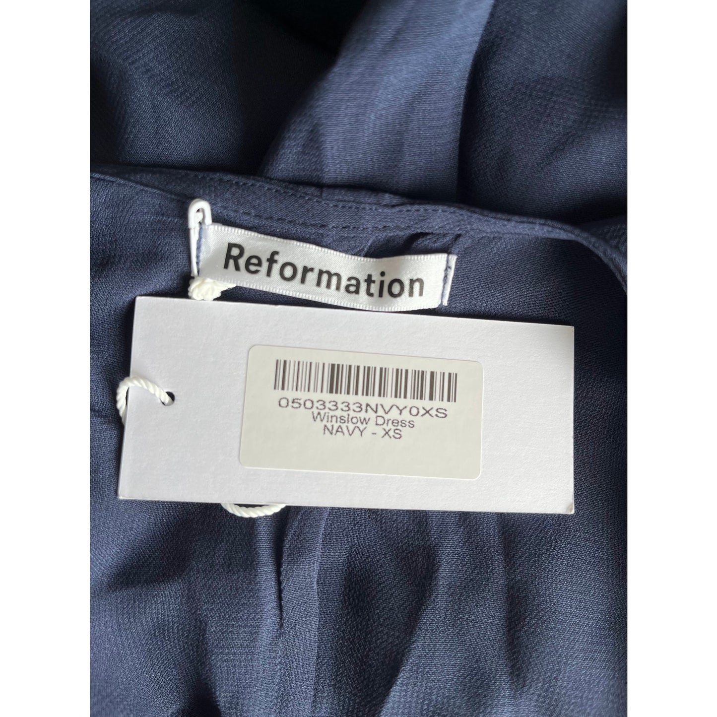Reformation Winslow Dress Navy Size XS