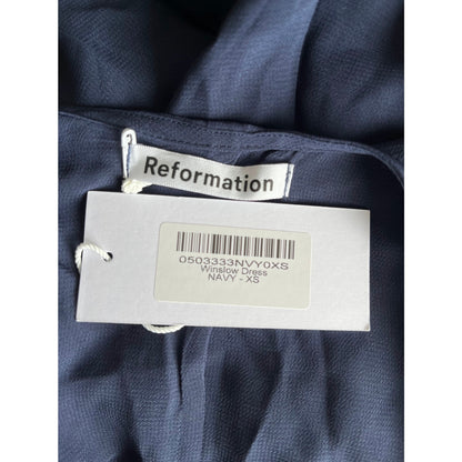 Reformation Winslow Dress Navy Size XS