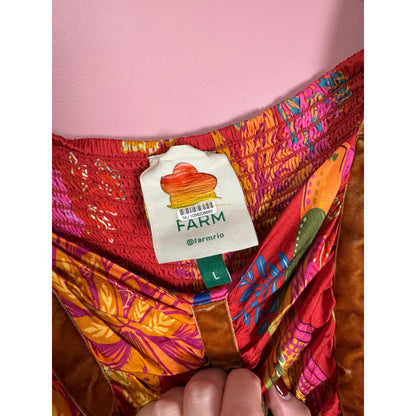 Farm Rio Mystic Bush Midi Dress Size Large