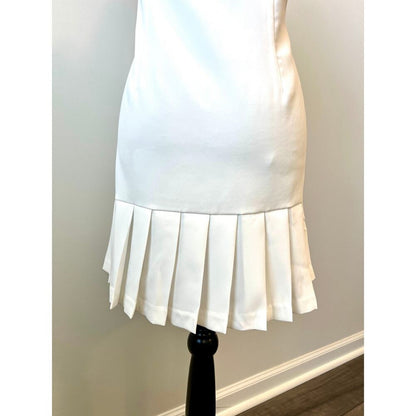 Amanda Uprichard Mesha Mini Dress in‎ Ivory Size XL Sleeveless Button Front