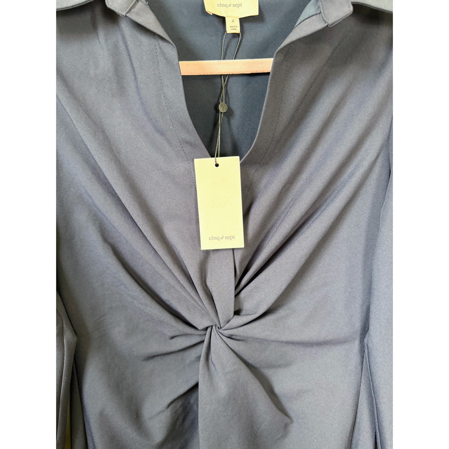 NEW NWT Cinq a Sept McKenna Mini Dress Navy Blue Size 4