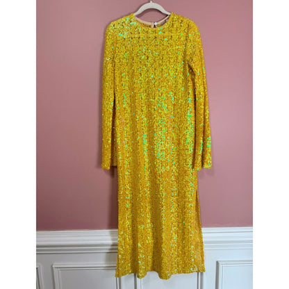 Show Me Your Mumu Calypso Midi Dress‎ in Yellow Size Small