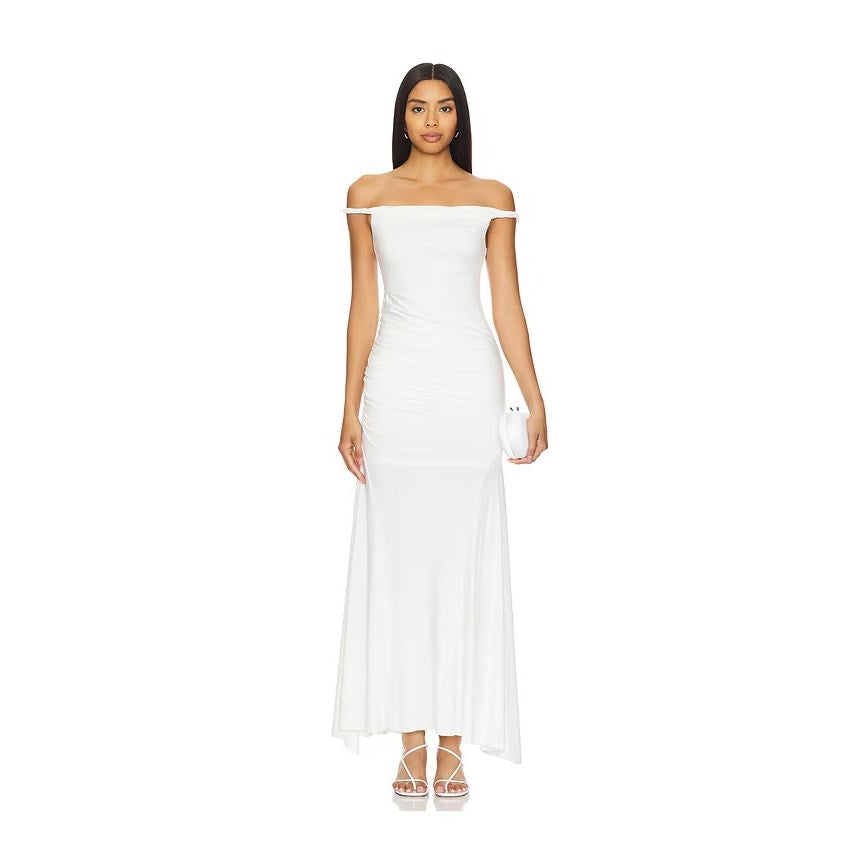 Alice + Olivia Bianca Midi Dress in Off White Size 8