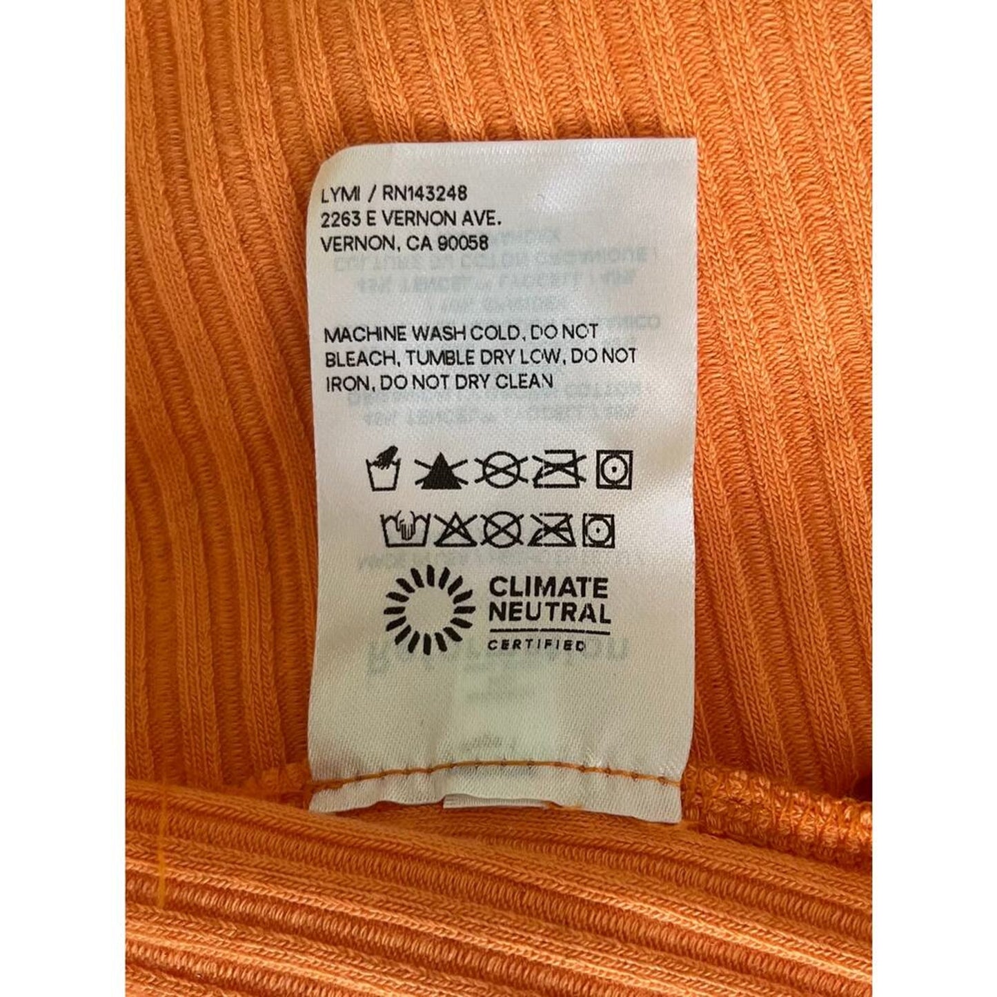 NEW NWT Reformation Bryleigh‎ Knit Halter Top Tangerine Size Large