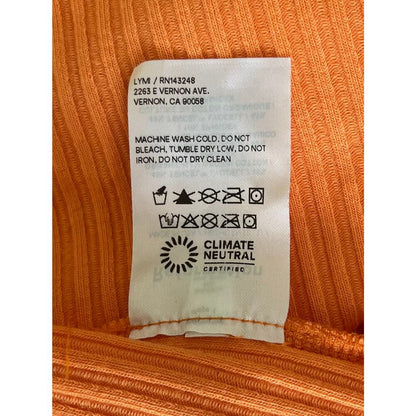 NEW NWT Reformation Bryleigh‎ Knit Halter Top Tangerine Size Large