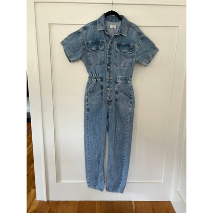 Free People Marci Denim Coveralls Size Small