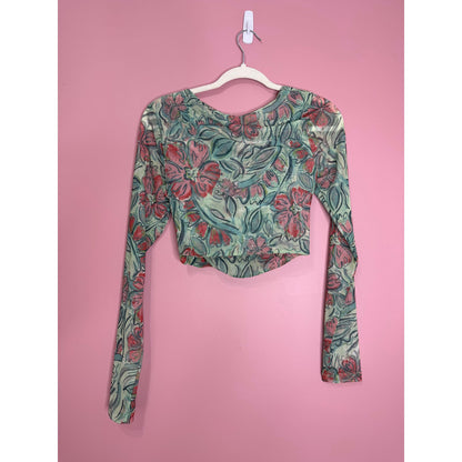 Free People Supernova Skirt Set in Watermelon Combo Medium Floral Print Stretch