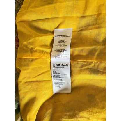 Farm Rio Summer Garden Maxi Dress Yellow Floral Smocked Strappy Size S