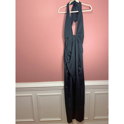 Show Me Your Mumu Adele Halter Maxi Dress in Dark Green Size Medium