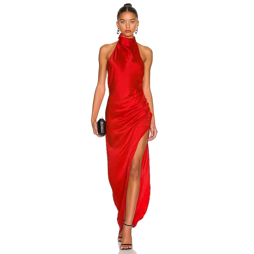 Amanda Uprichard Samba Gown in Candy Apple Size XS