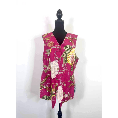 Jaded Gypsy Patchwork Reversible Button Down Vest JG-91 Free Size