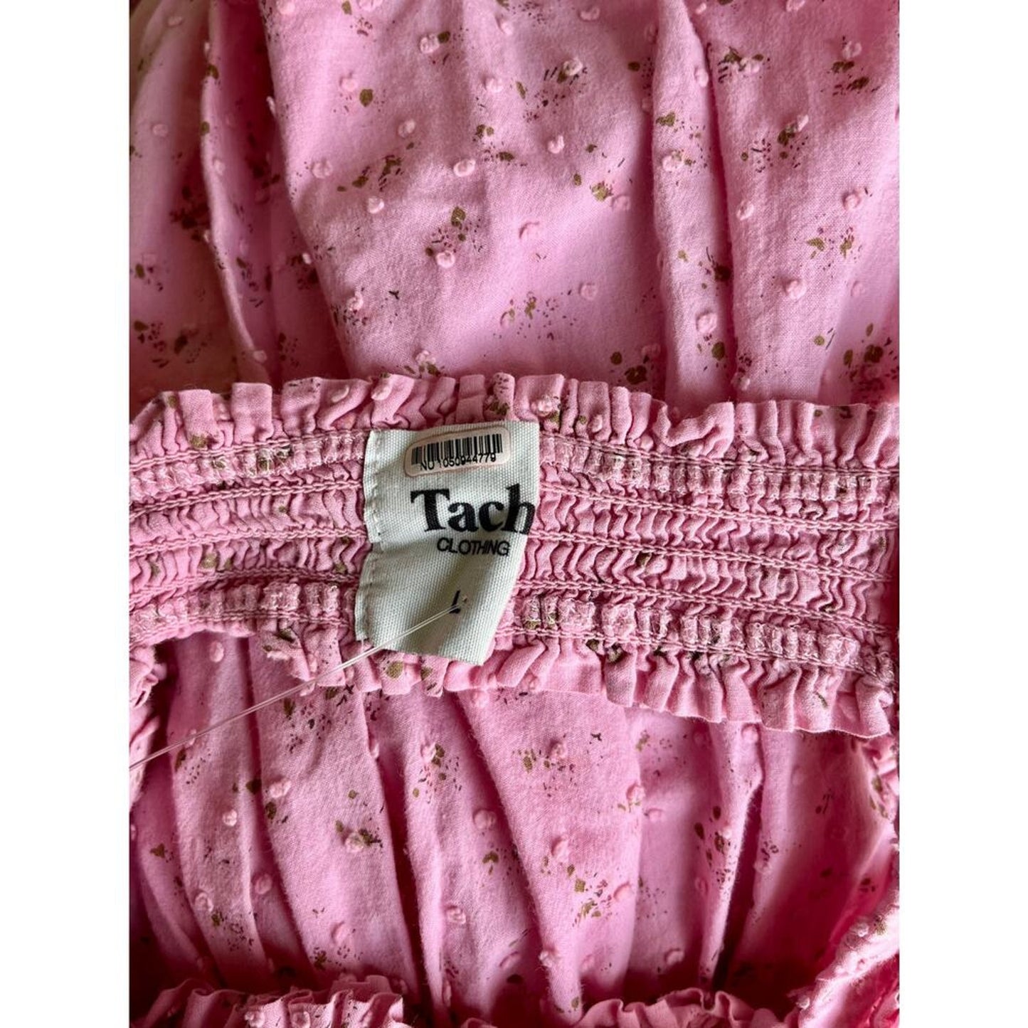 Tach Clothing Amelie Voile Midi Sundress Pink Floral Size‎ Large