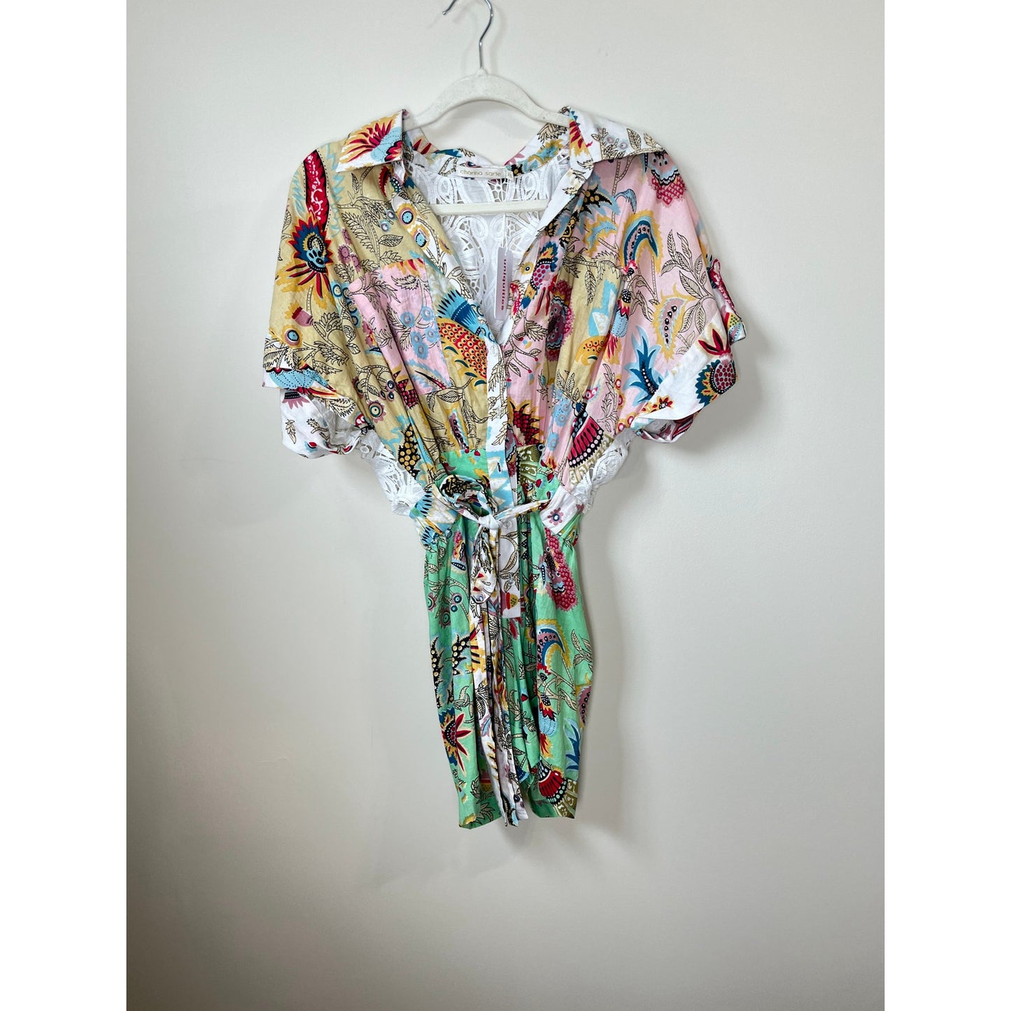 NEW NWT Charina Sarte Maharlika Romper Multi Color Size XS