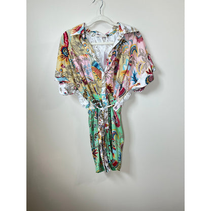 NEW NWT Charina Sarte Maharlika Romper Multi Color Size XS