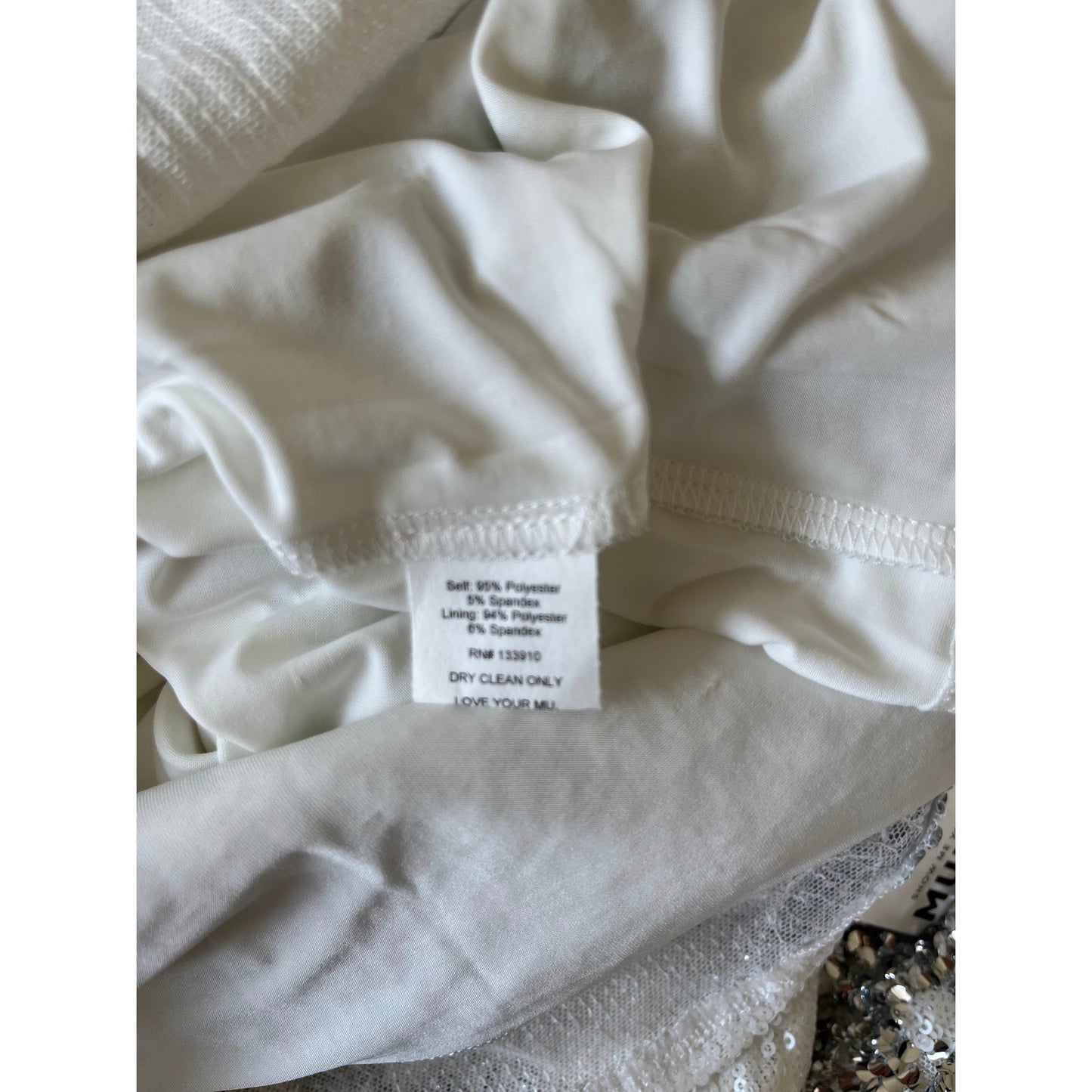 NEW NWT Show Me Your Mumu Taylor Tube Midi Dress White Silver Size XS