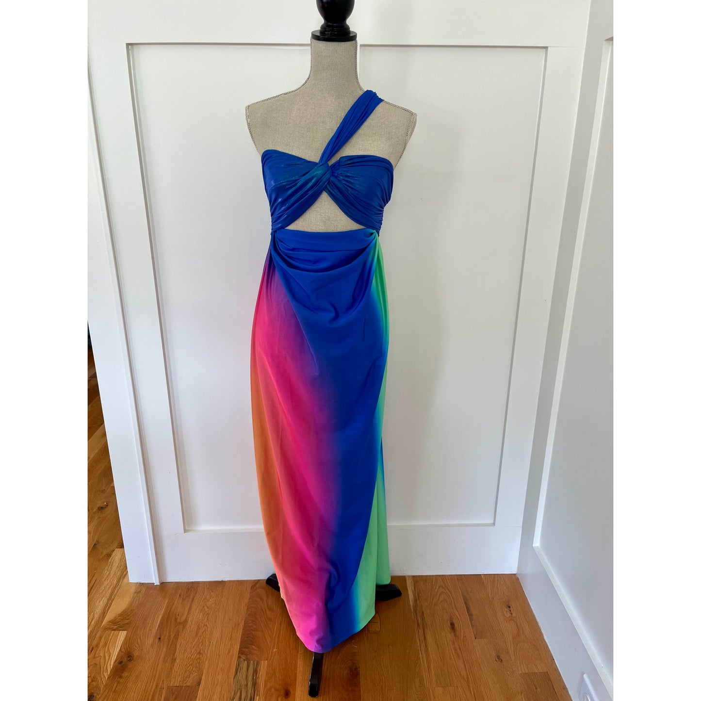 NEW NWT Baobab Eliza Dress Dawn Rainbow Size Large