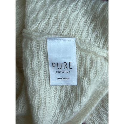 Pure Collection 100% Cashmere Pullover Sweater Cream