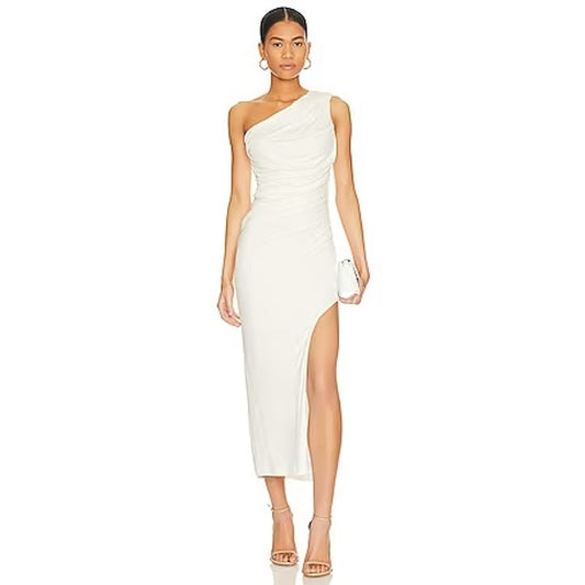 Bardot Rosalie Midi Dress Orchid White Size 6