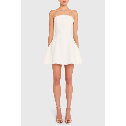 NEW NWT Amanda Uprichard Romilly Mini Dress White Size Medium