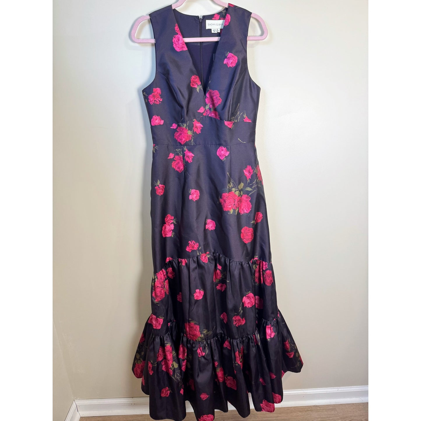 NEW NWT Sachin + Babi Rori Tiered Sleeveless Floral Print Dress Size 8