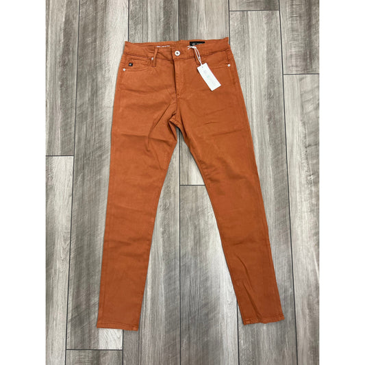 Adriano Goldschmied Farrah Ankle High Rise Skinny Jeans in Clay Orange Size 29