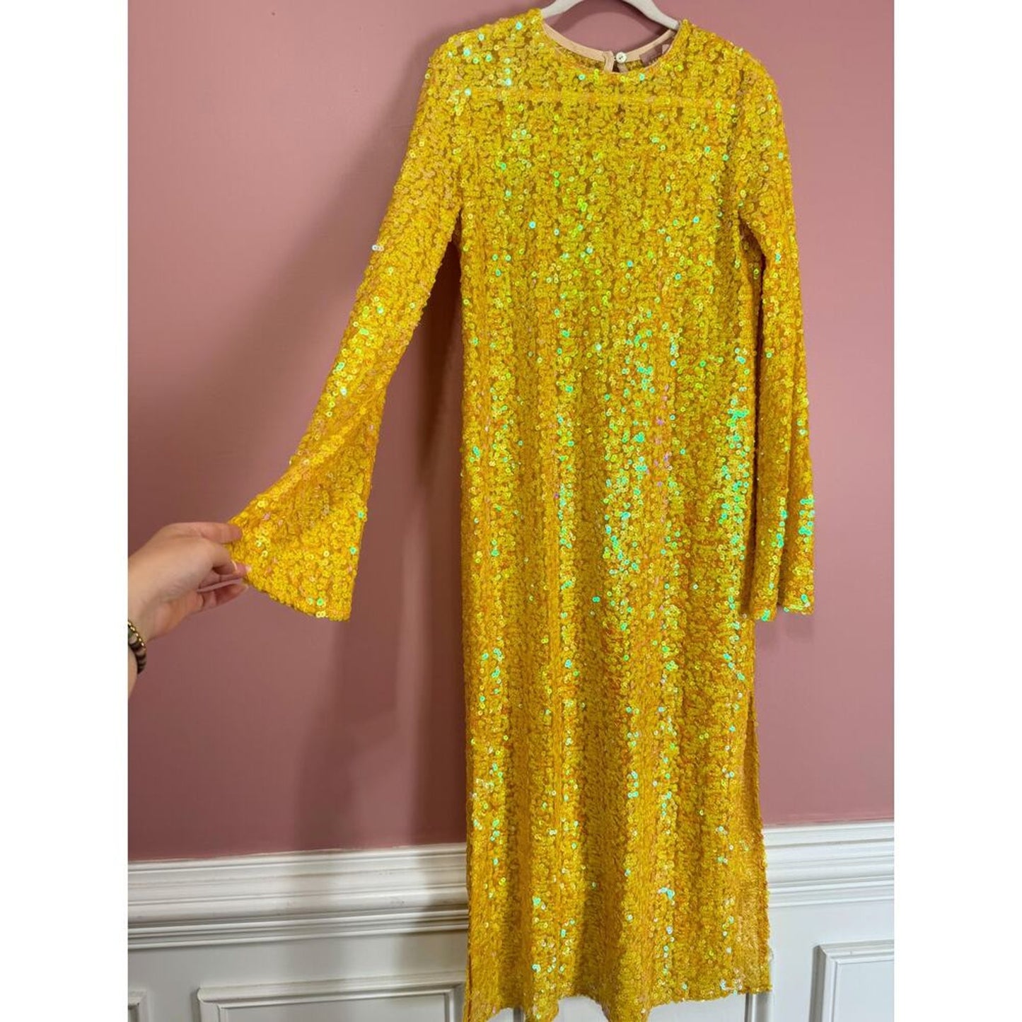 Show Me Your Mumu Calypso Midi Dress‎ in Yellow Size Small
