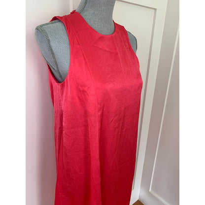 Baum Und Pferdgarten Amami Satin Shift Dress in Bright Pink Size 34 Sleeveless