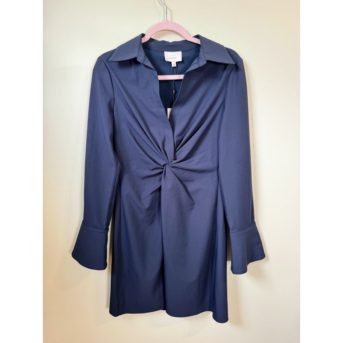 NEW NWT Cinq a Sept McKenna Mini Dress Navy Blue Size 4