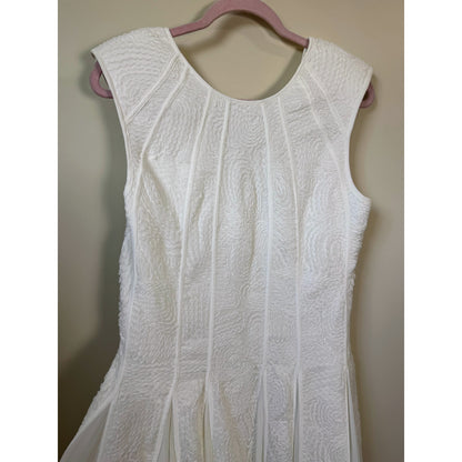 NEW NWT Aje. Soleil Lace Midi Dress White Size 8
