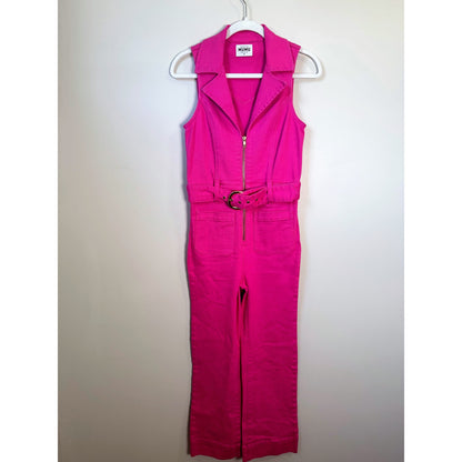 NEW Show Me Your Mumu Jacksonville Cropped Jumpsuit in Hot Pink Size Small