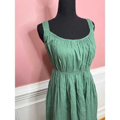 Alice + Olivia By Stacey Bendet Tiered Midi Dress in Green Size 12 Sleeveless