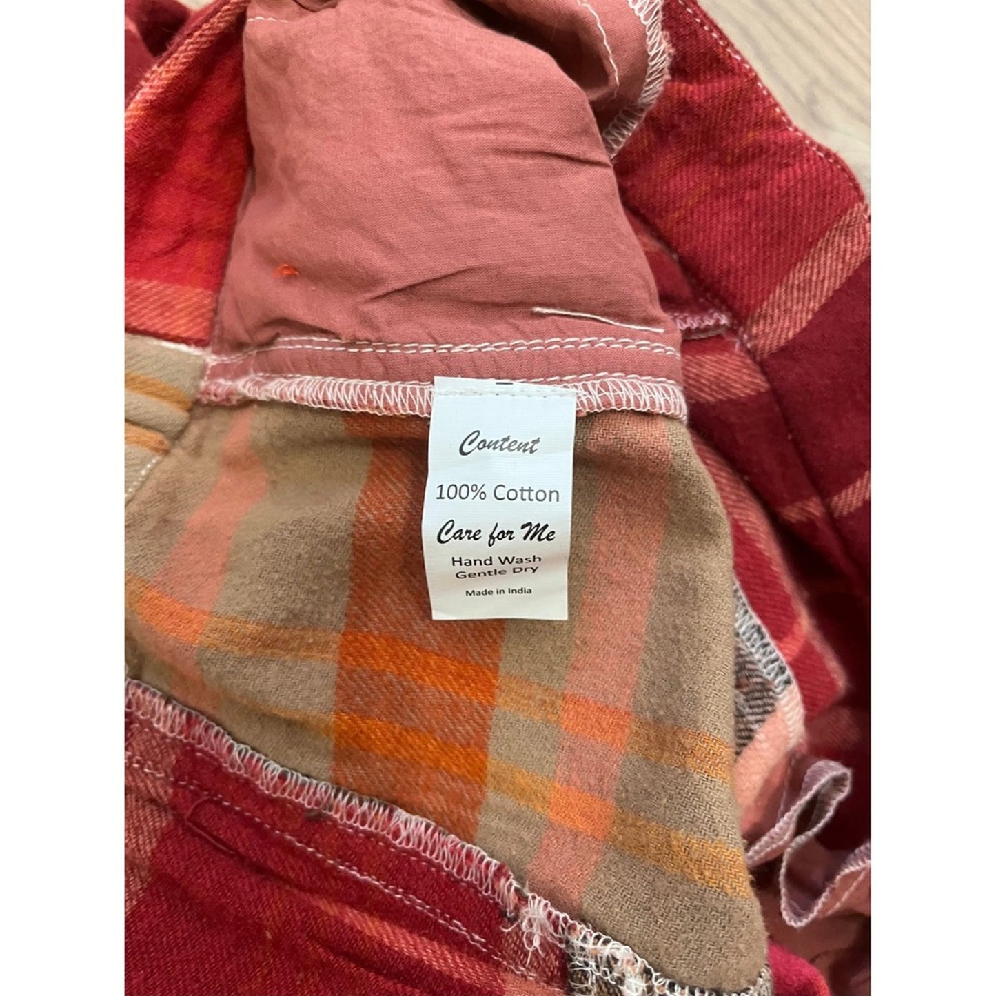 Jaded Gypsy Patchwork Plaid Wide Leg Pants Boho Festival Casual LXL