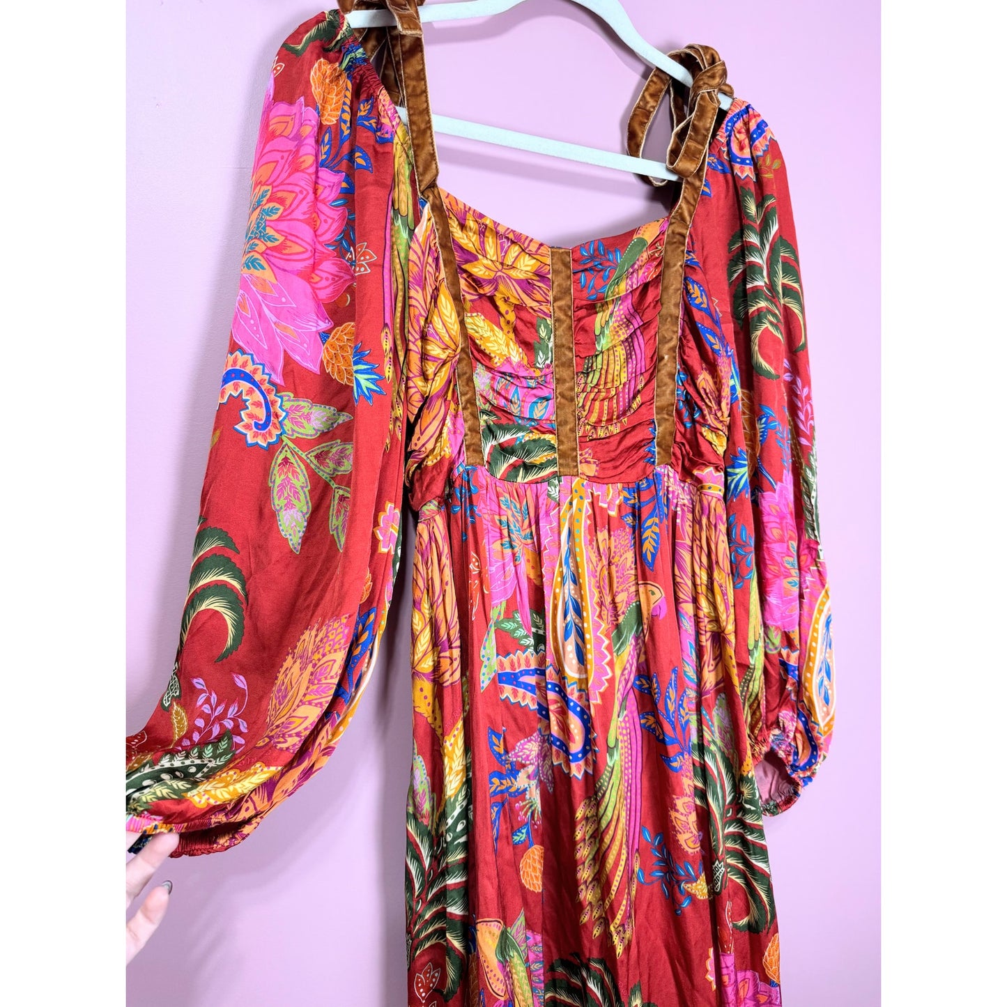 Farm Rio Mystic Bush Midi Dress Size Large