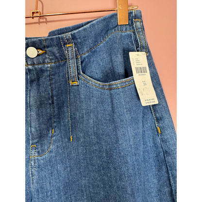 Pilcro Anthropologie The Leni Mid-RIse Tapered Barrel Jeans Size 28