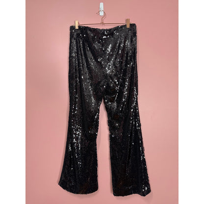 House of Harlow 1960 Black Sequin Two-Piece Set Size Medium Party Club
